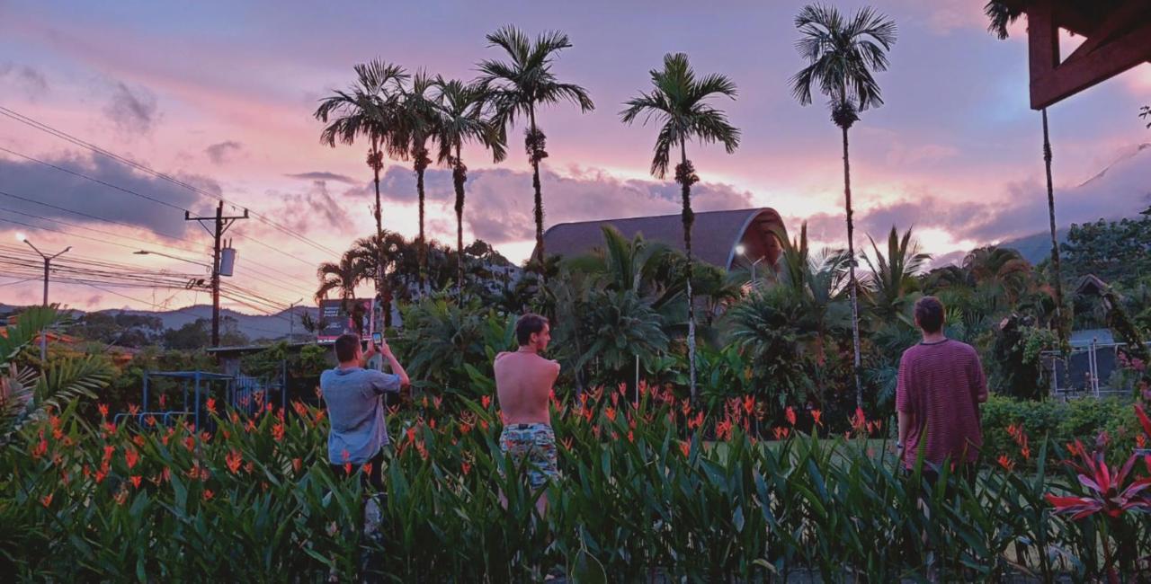Arenal Backpackers Resort ラ・フォルトゥナ エクステリア 写真 Sunset at the Dole Cannery